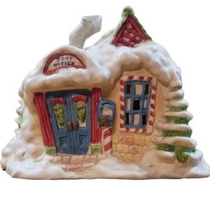 Vintage 1992 Santa Village Post Office, Handpainted (No Light)